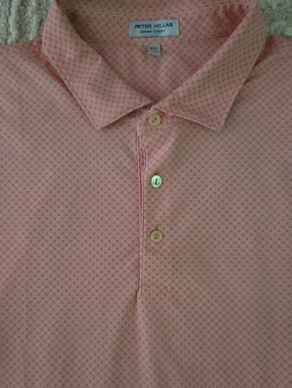 Peter Millar Summer Comfort Golf Polo XXL Coral Ballyhack Golf Club Co-Brand